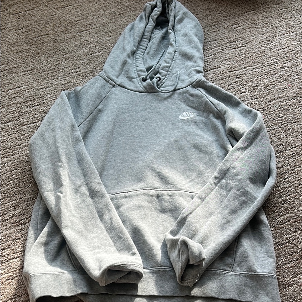 Nike Gray Oversized Sweatshirt Hoodie